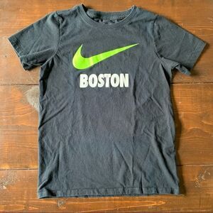 Nike Boston Short Sleeve T Shirt Youth S Boys Girls  Yellow NIKE swish